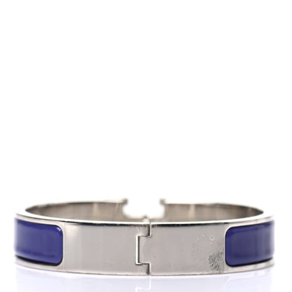 Hermes Enamel Narrow Clic Clac H Bracelet PM Iris 3 of 4