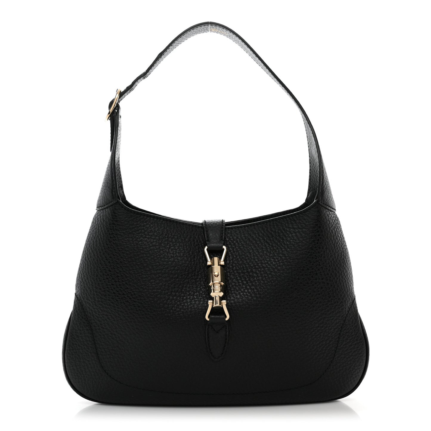 Calfskin Small Jackie O Hobo Black
