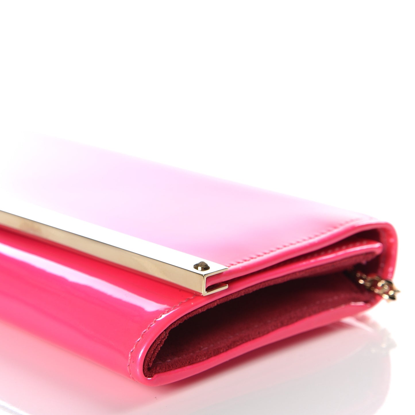 Patent Milla Wallet on Chain Pink