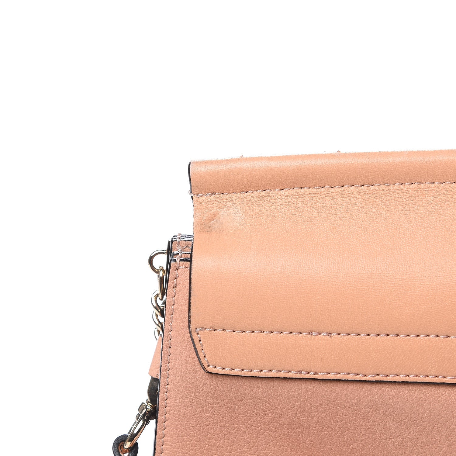 Chloe Calfskin Lambskin Medium Faye Shoulder Bag Rose Quartz 10 of 12
