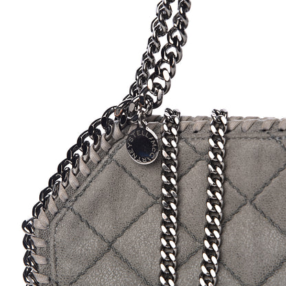 Stella McCartney Shaggy Deer Quilted Mini Falabella Tote Grey 9 of 12