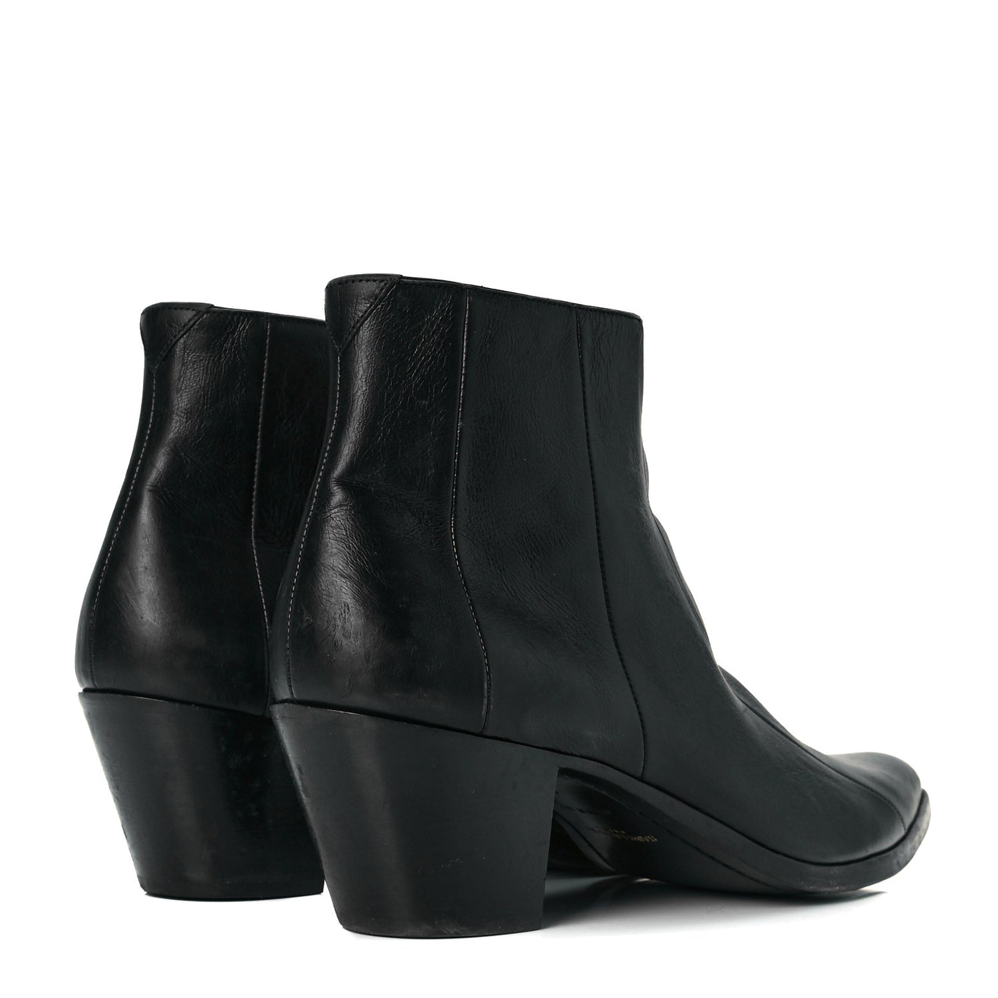 Calfskin Finn 60 Ankle Boots 40 Black