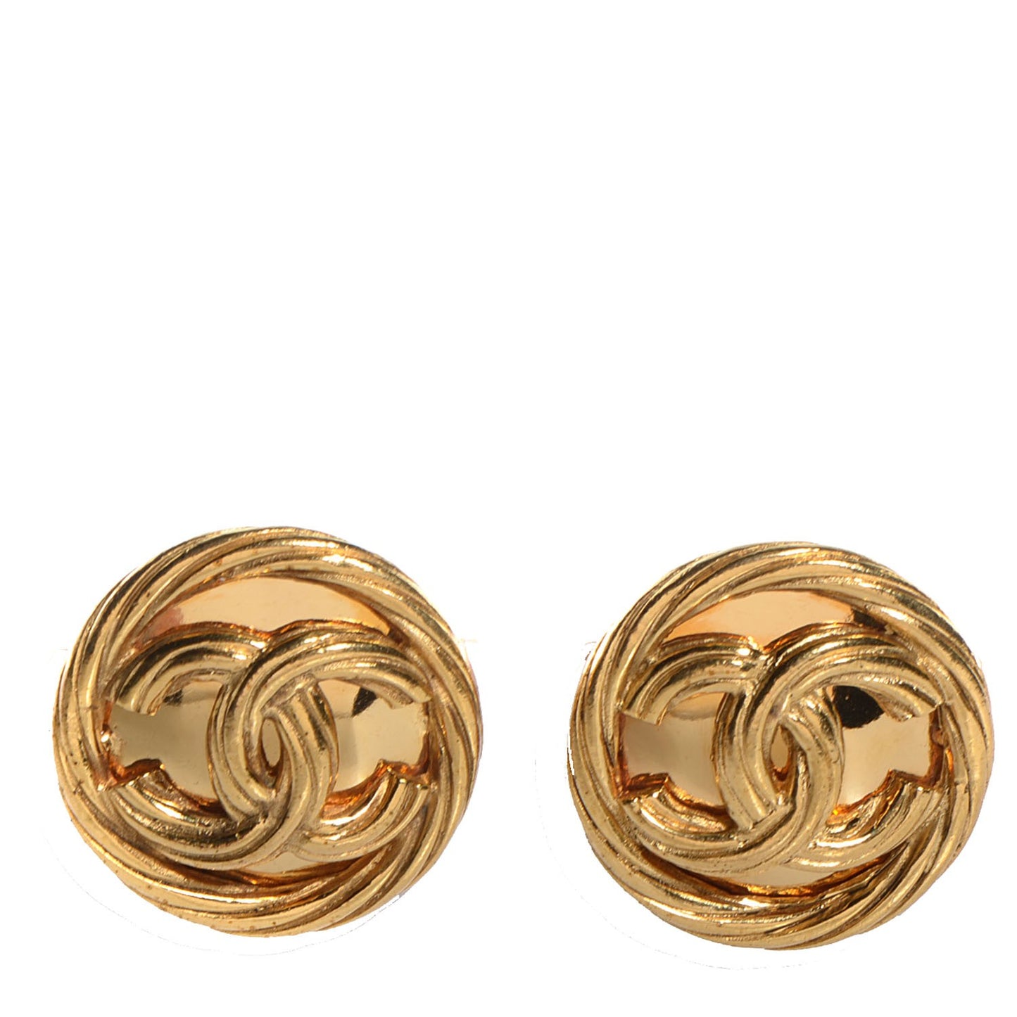 CC Clip On Earrings Gold