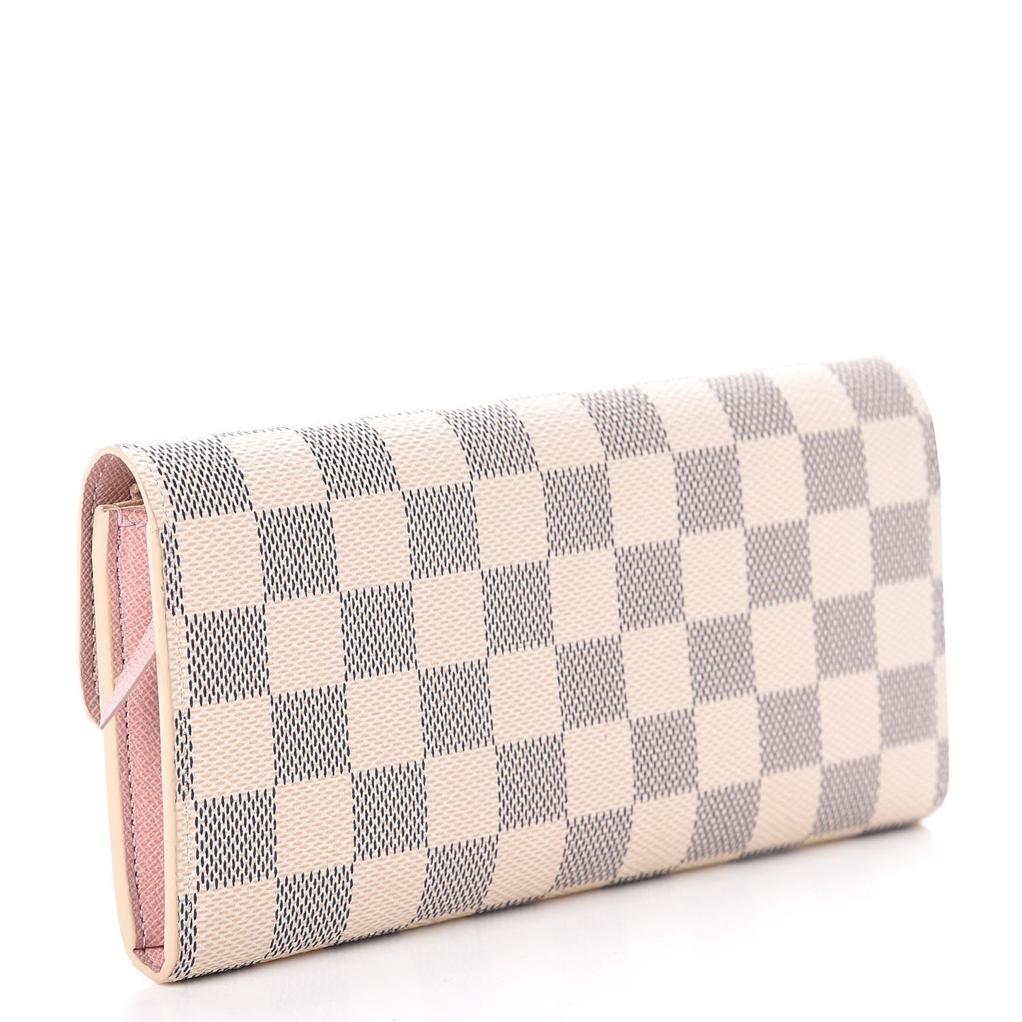 Damier Azur Emilie Wallet Rose Ballerine
