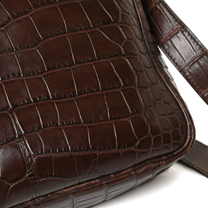 Gucci Crocodile Medium Messenger Bag Brown 14 of 16