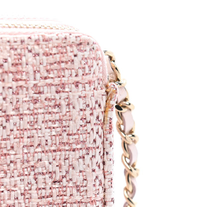 Chanel Canvas Small Deauville Clutch With Chain Pink 10 of 11