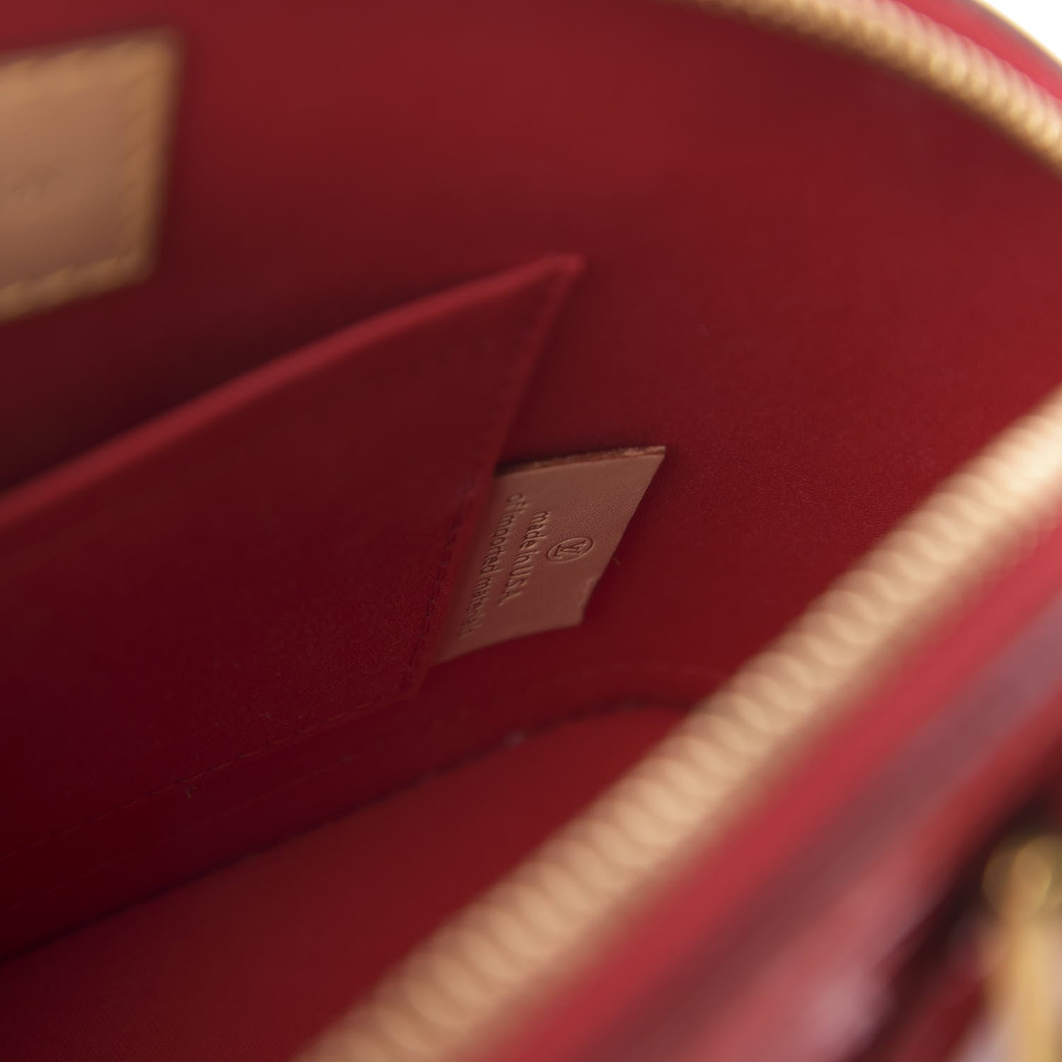 Louis Vuitton Vernis Alma BB Cherry 8 of 11
