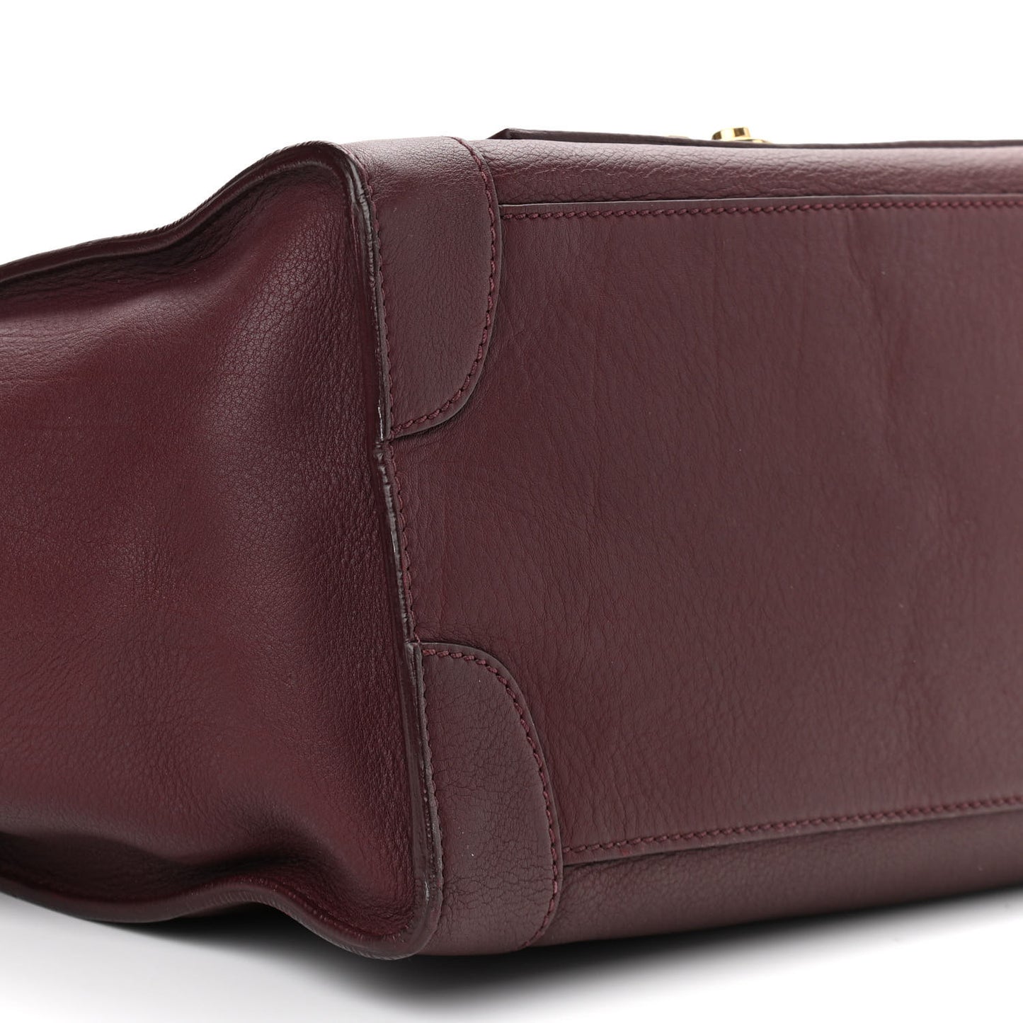 Smooth Calfskin Mini Envelope Luggage Burgundy