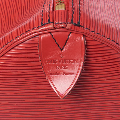 Louis Vuitton Epi Speedy 30 Castillan Red 9 of 10