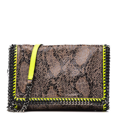 Stella McCartney Eco Python Falabella Crossbody Bag Brown 1 of 10