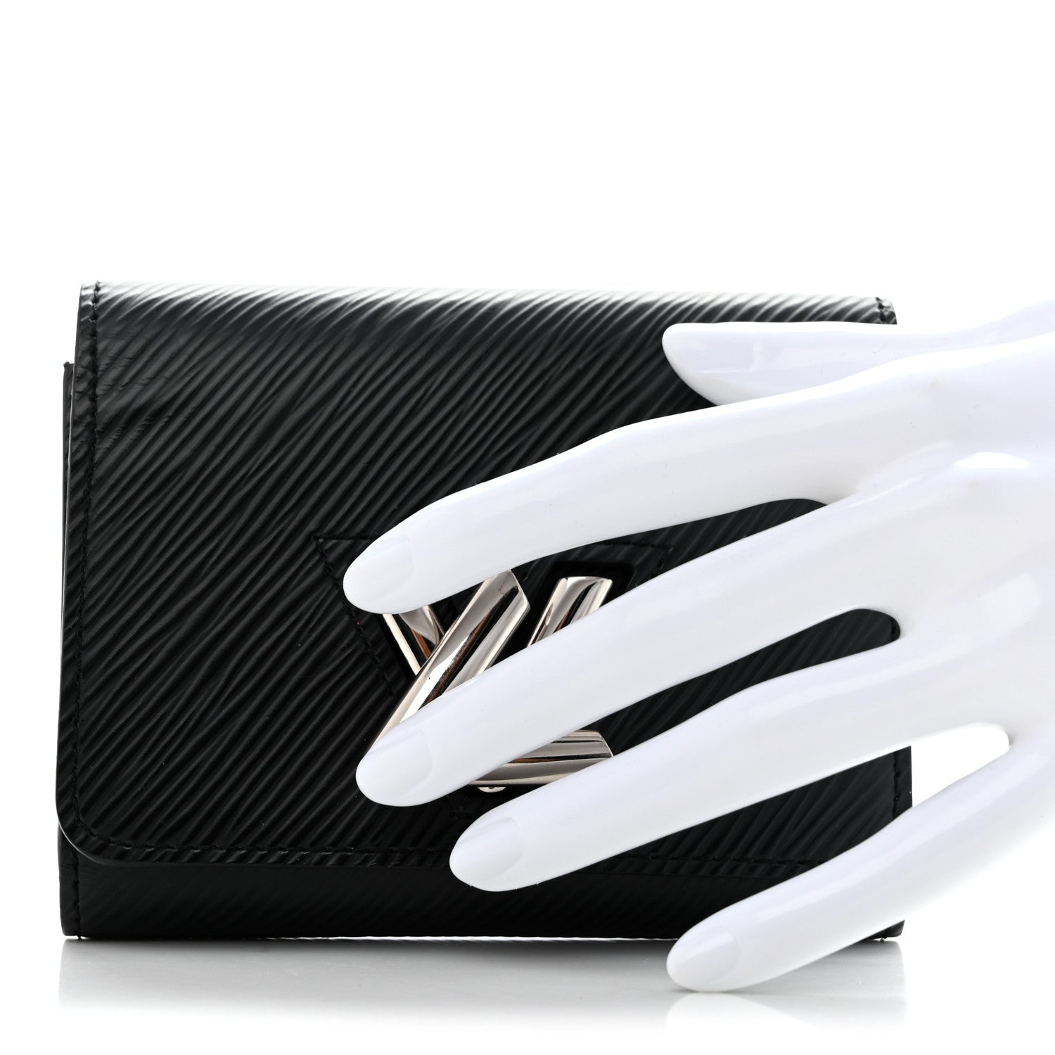 Louis Vuitton Epi Twist Compact Wallet Black 2 of 8
