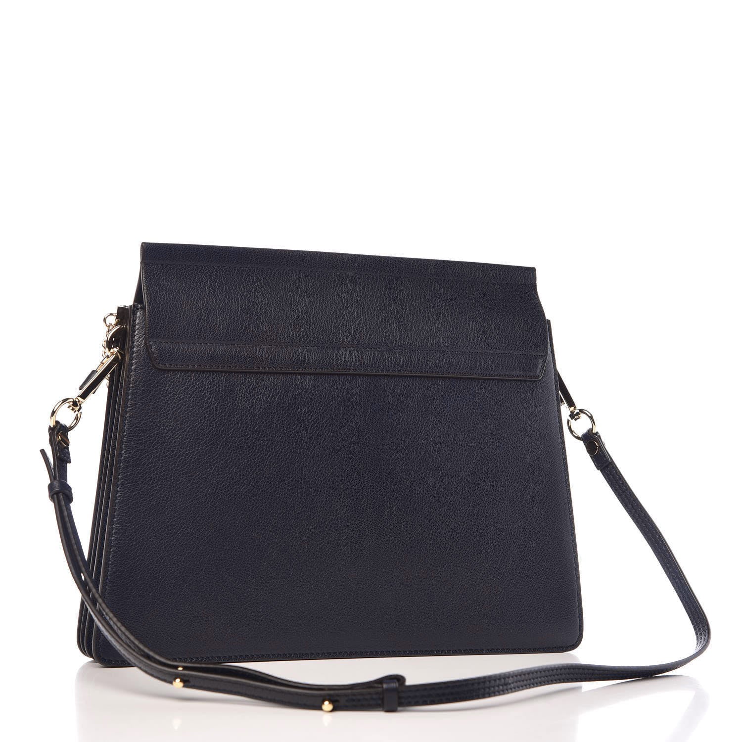 Chloe Calfskin Medium Faye Shoulder Bag Full Blue 3 of 7