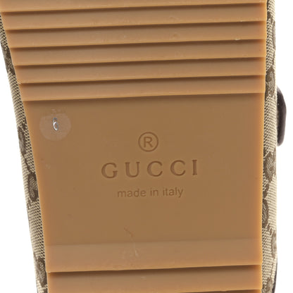 Gucci GG Monogram Lavaredo Eco Fabric Mens Slide Sandals With Straps 6 Beige Ebony Light Brown 6 of 9