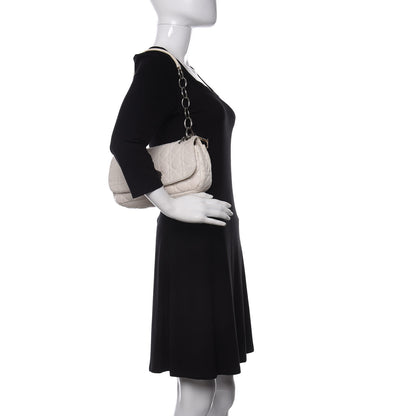 Christian Dior Lambskin Cannage Small Rendezvous Flap White 2 of 11