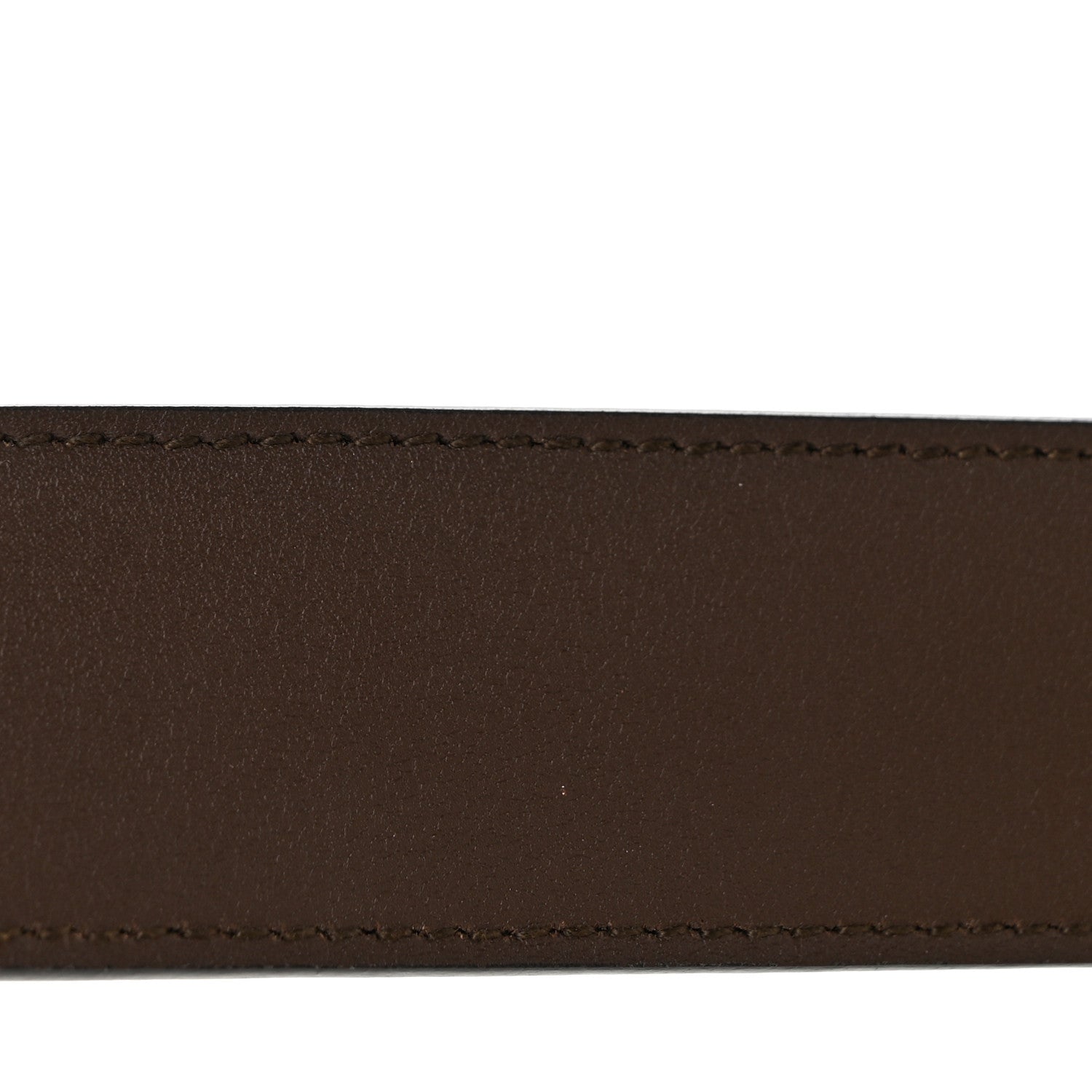 Gucci Supreme Monogram Calfskin Rectangular Belt 75 30 Brown 6 of 7
