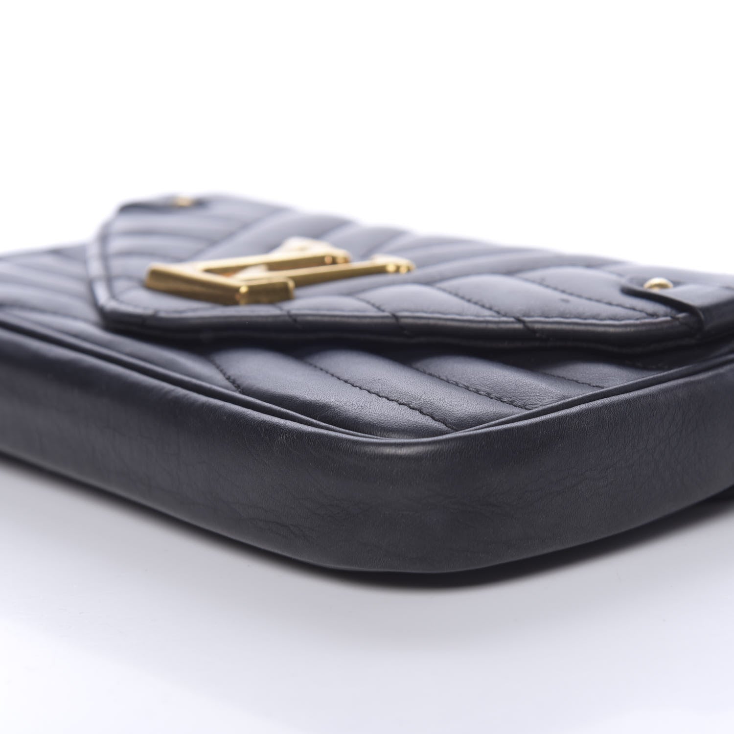 Louis Vuitton Calfskin New Wave Chain Pochette Black 9 of 12