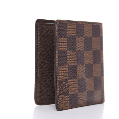 Louis Vuitton Damier Ebene Billfold Wallet 6 Credit Card Slots 3 of 10