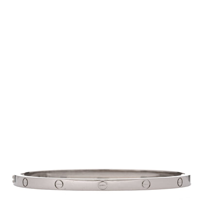 Cartier 18K White Gold Small LOVE Bracelet 16 2 of 5