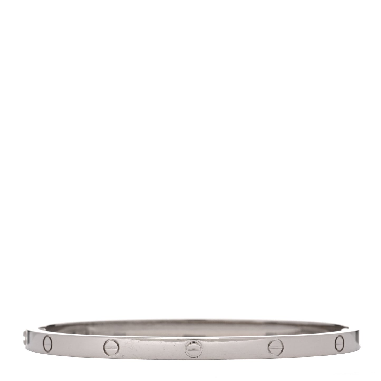 18K White Gold Small LOVE Bracelet 16