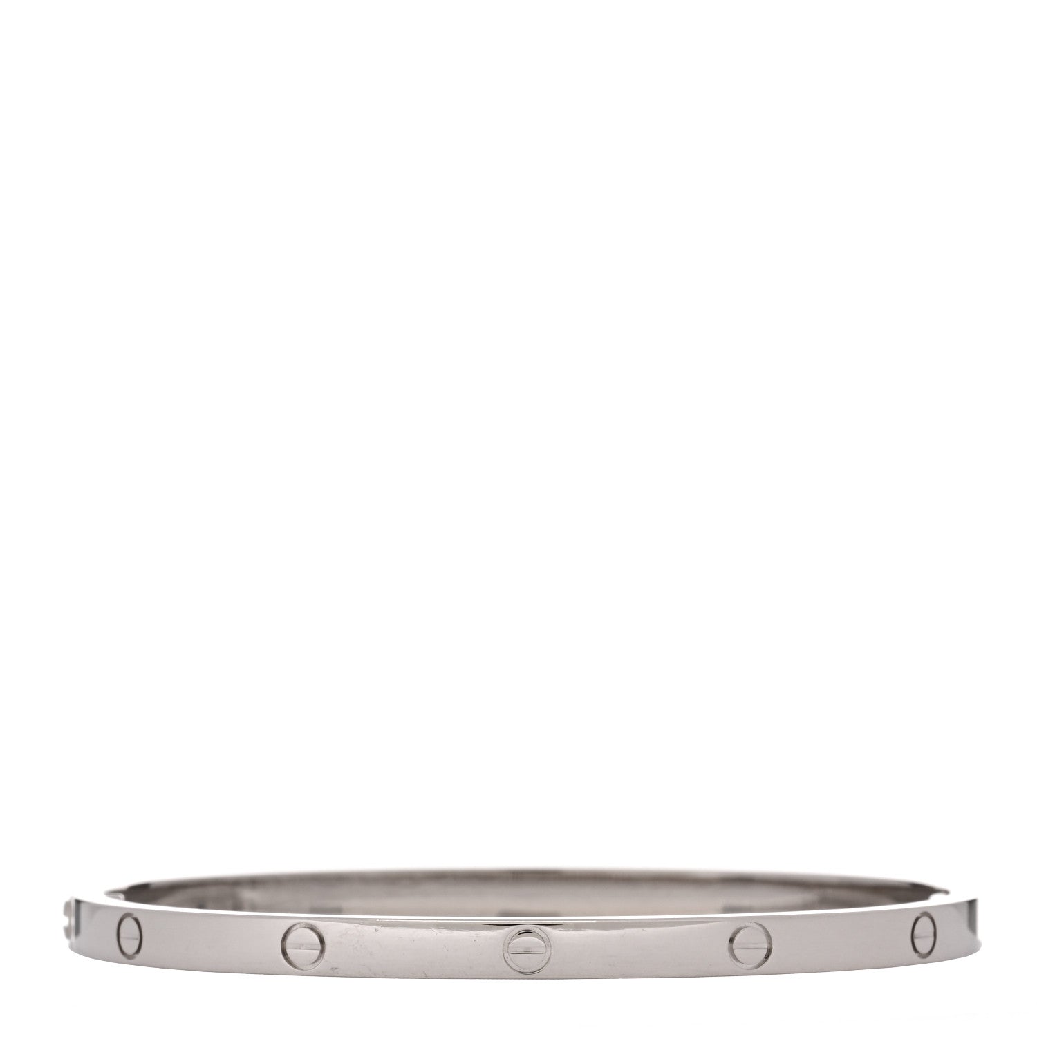 Cartier 18K White Gold Small LOVE Bracelet 16 2 of 5