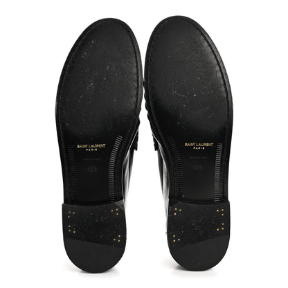 Saint Laurent Nappa Sugar Le Loafer 15 Penny Slippers 40.5 Black 6 of 10