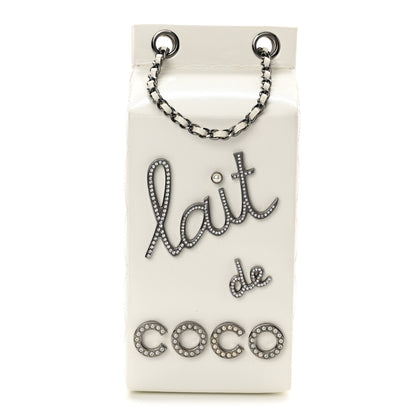 Chanel Goatskin Lait de Coco Milk Carton Bag White 1 of 10