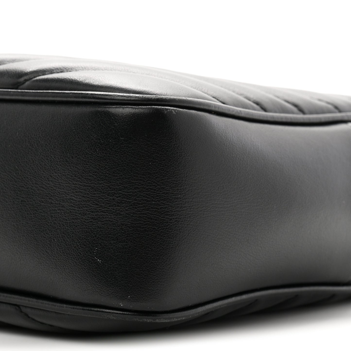 Calfskin Matelasse Monogram Monochrome Lou Camera Bag Black
