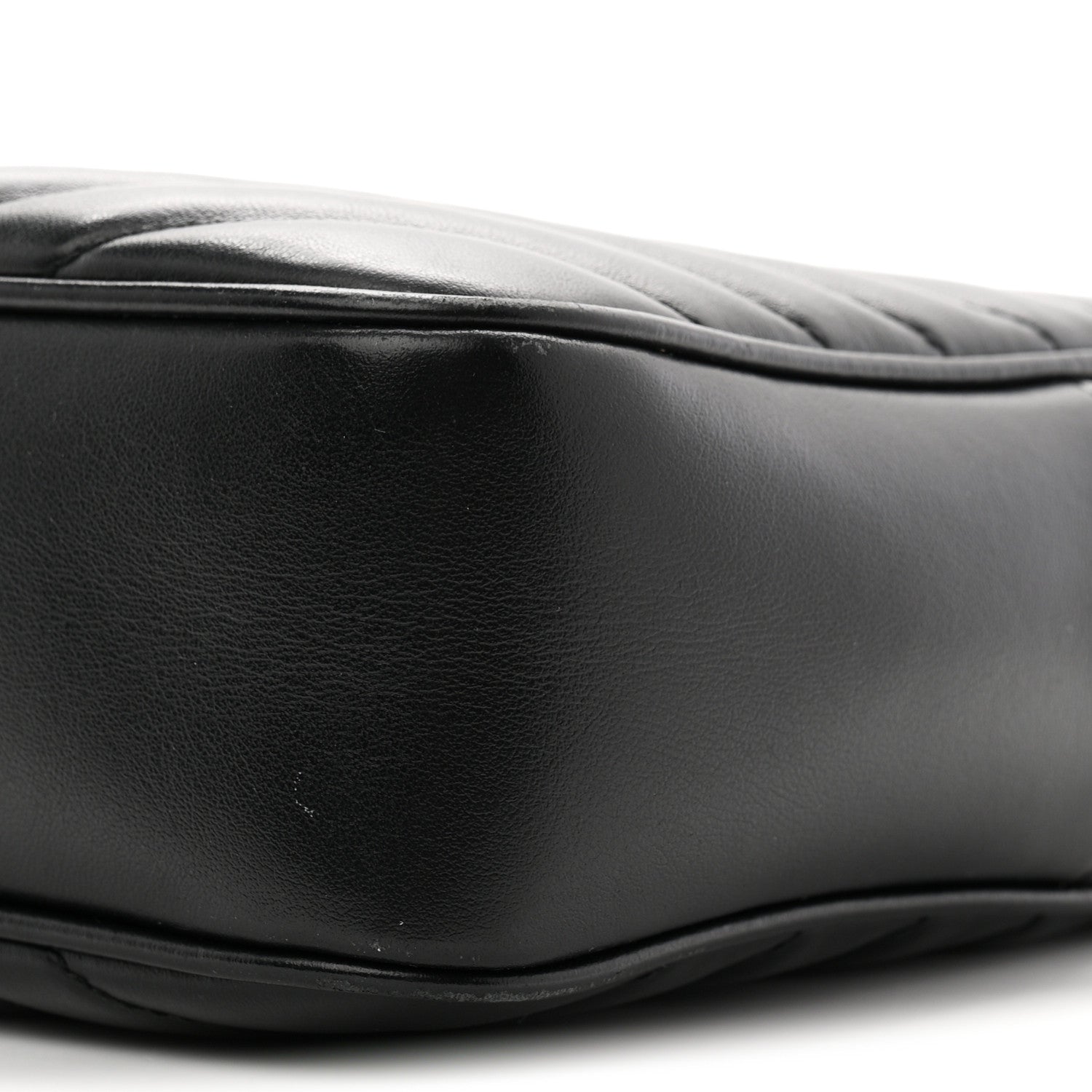 Saint Laurent Calfskin Matelasse Monogram Monochrome Lou Camera Bag Black 10 of 10