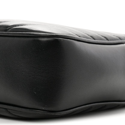 Saint Laurent Calfskin Matelasse Monogram Monochrome Lou Camera Bag Black 10 of 10