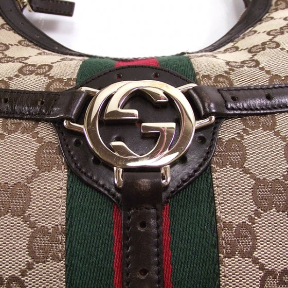 Gucci Monogram Signature Reins Shoulder Bag 7 of 11