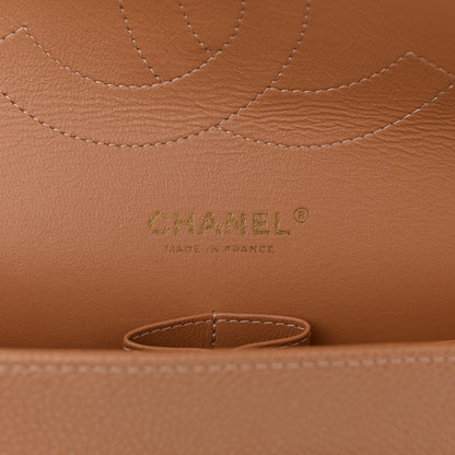 Chanel Caviar Quilted Jumbo Double Flap Beige 6 of 11