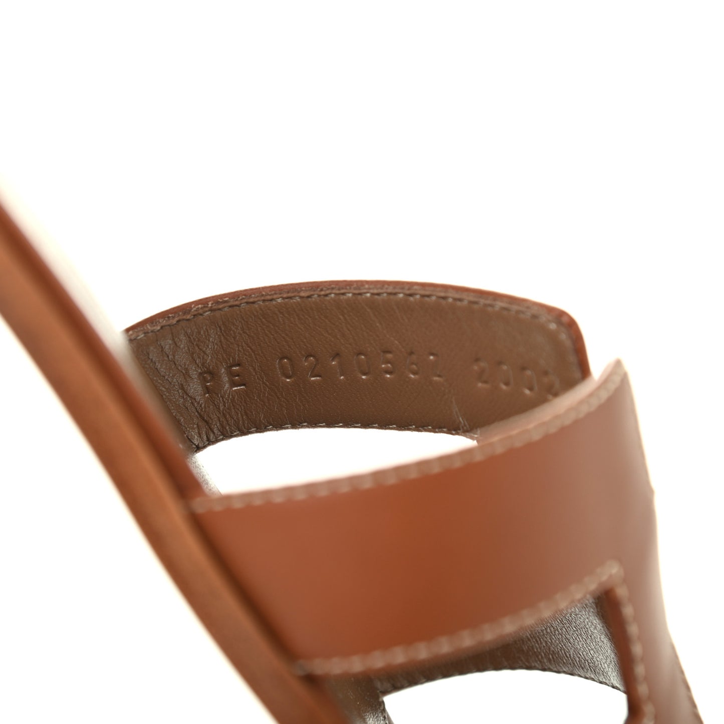Box Calfskin Oran Sandals 36.5 Gold