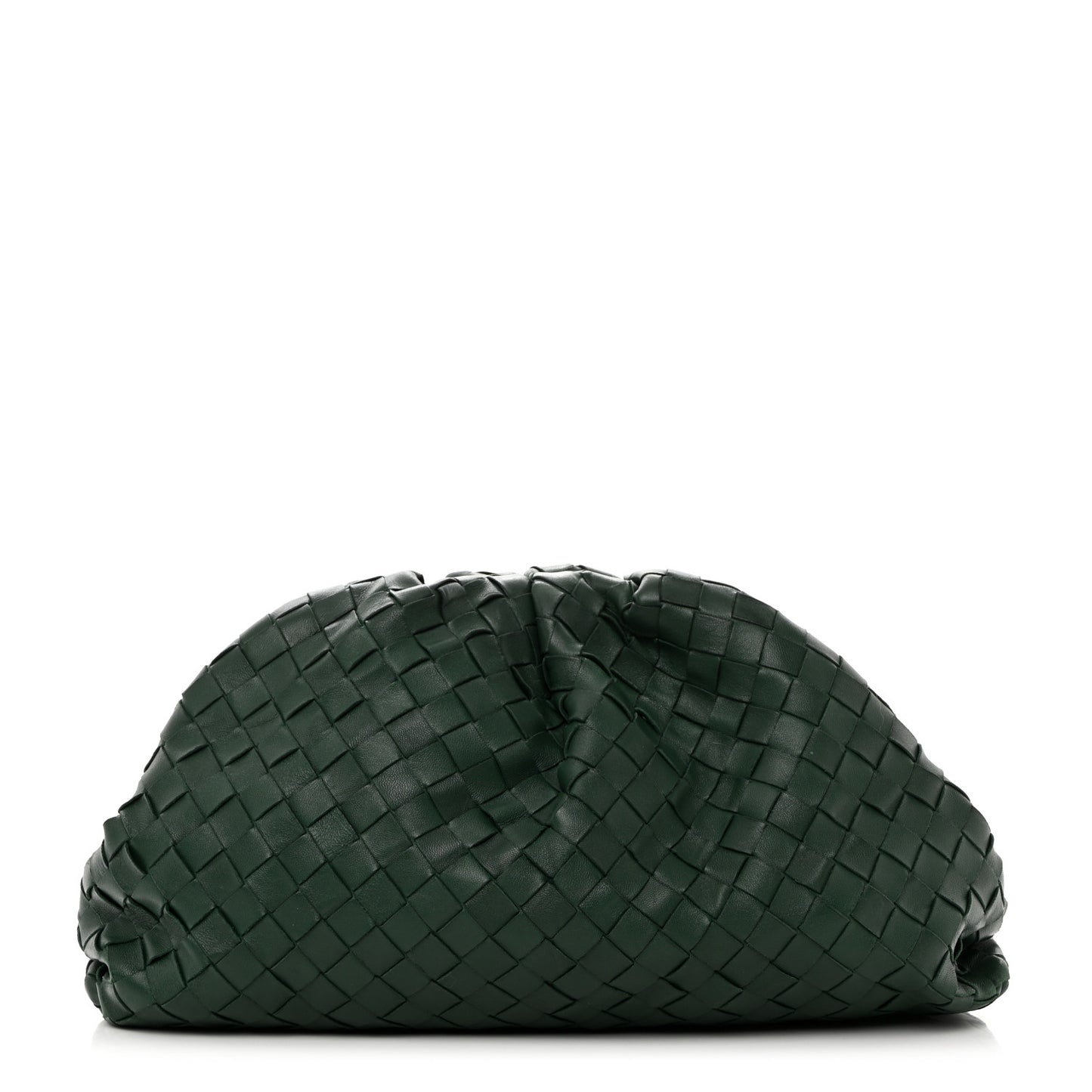 BOTTEGA VENETA Nappa Maxi Intrecciato The Pouch Oversized Clutch Raintree