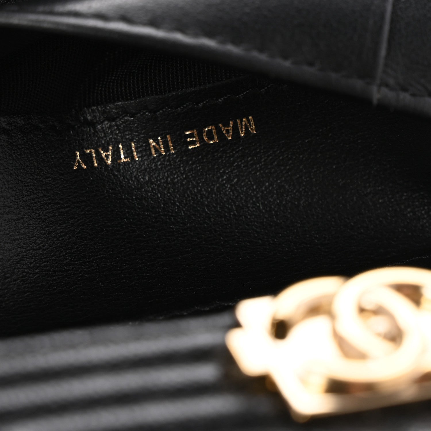 Chanel Caviar Quilted Compact Boy Wallet Black 7 of 11