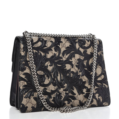Gucci GG Supreme Monogram Arabesque Medium Dionysus Shoulder Bag Black 3 of 15