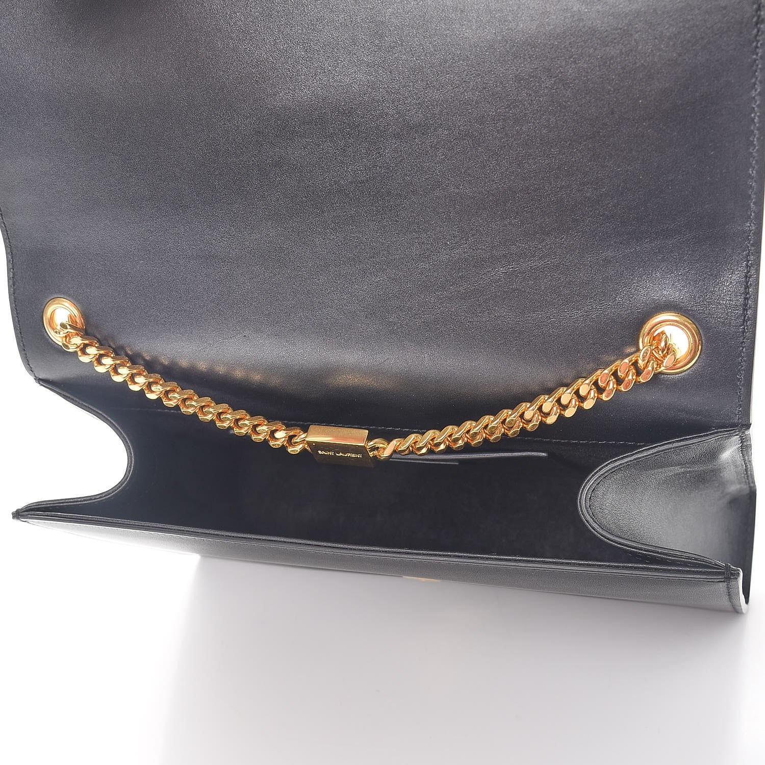 Saint Laurent Smooth Calfskin Medium Classic Monogram Kate Tassel Satchel Black 5 of 9