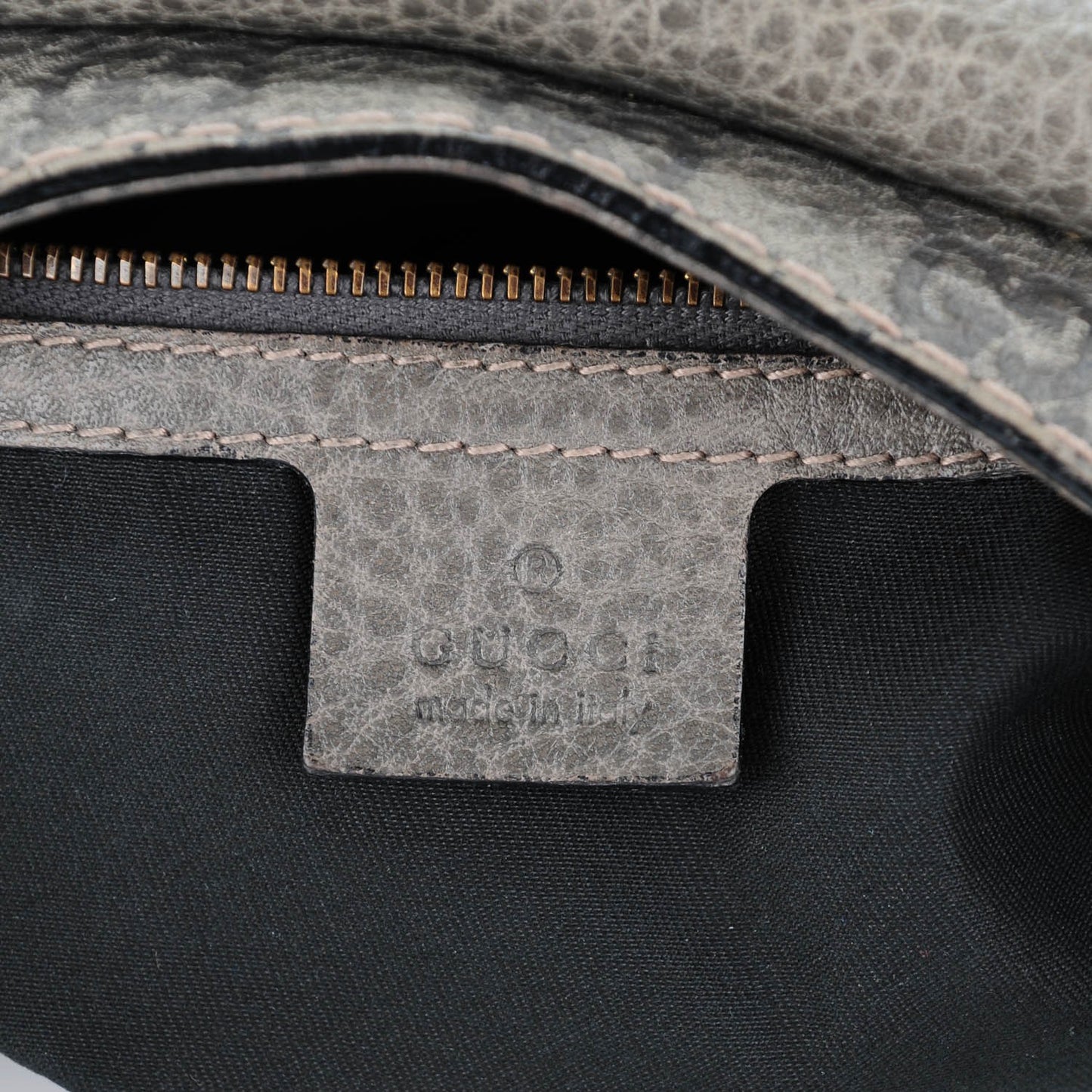 Guccissima New Pelham Satchel Grey