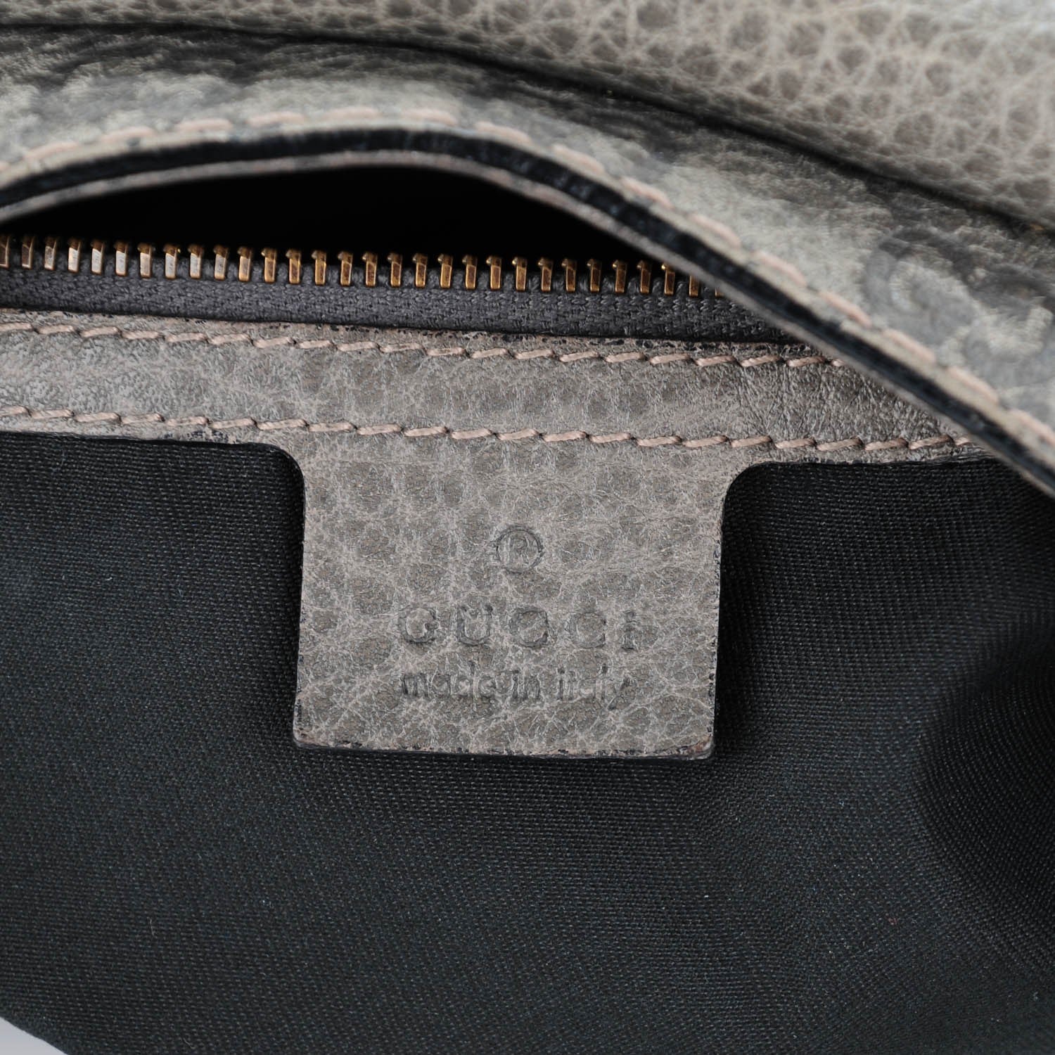 Gucci Guccissima New Pelham Satchel Grey 8 of 9
