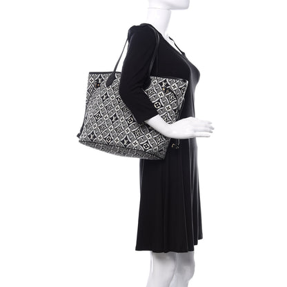 Louis Vuitton Jacquard Since 1854 Neverfull MM Grey 2 of 10
