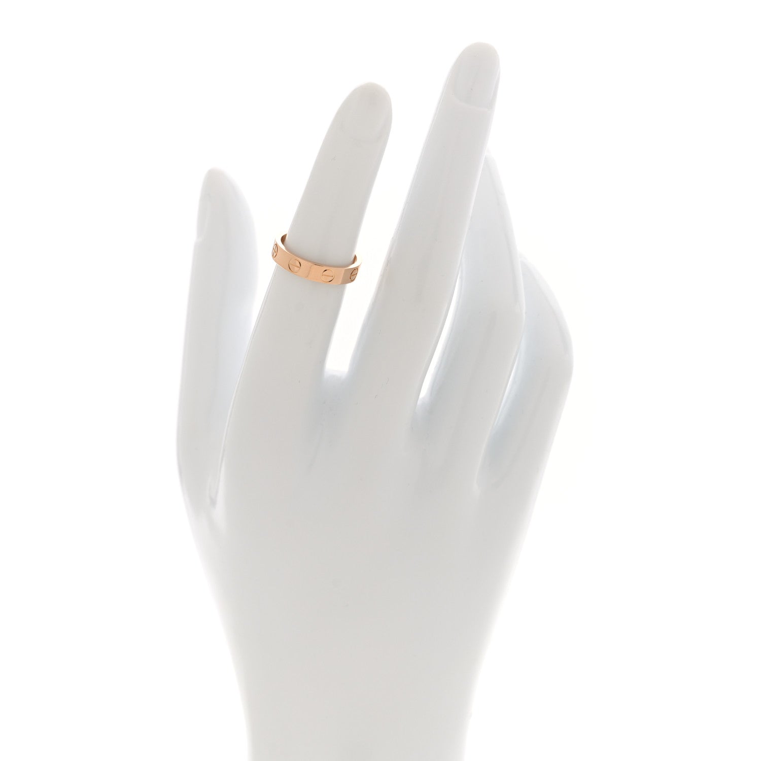 Cartier 18K Pink Gold 3.5mm LOVE Wedding Band Ring 48 4.5 2 of 4