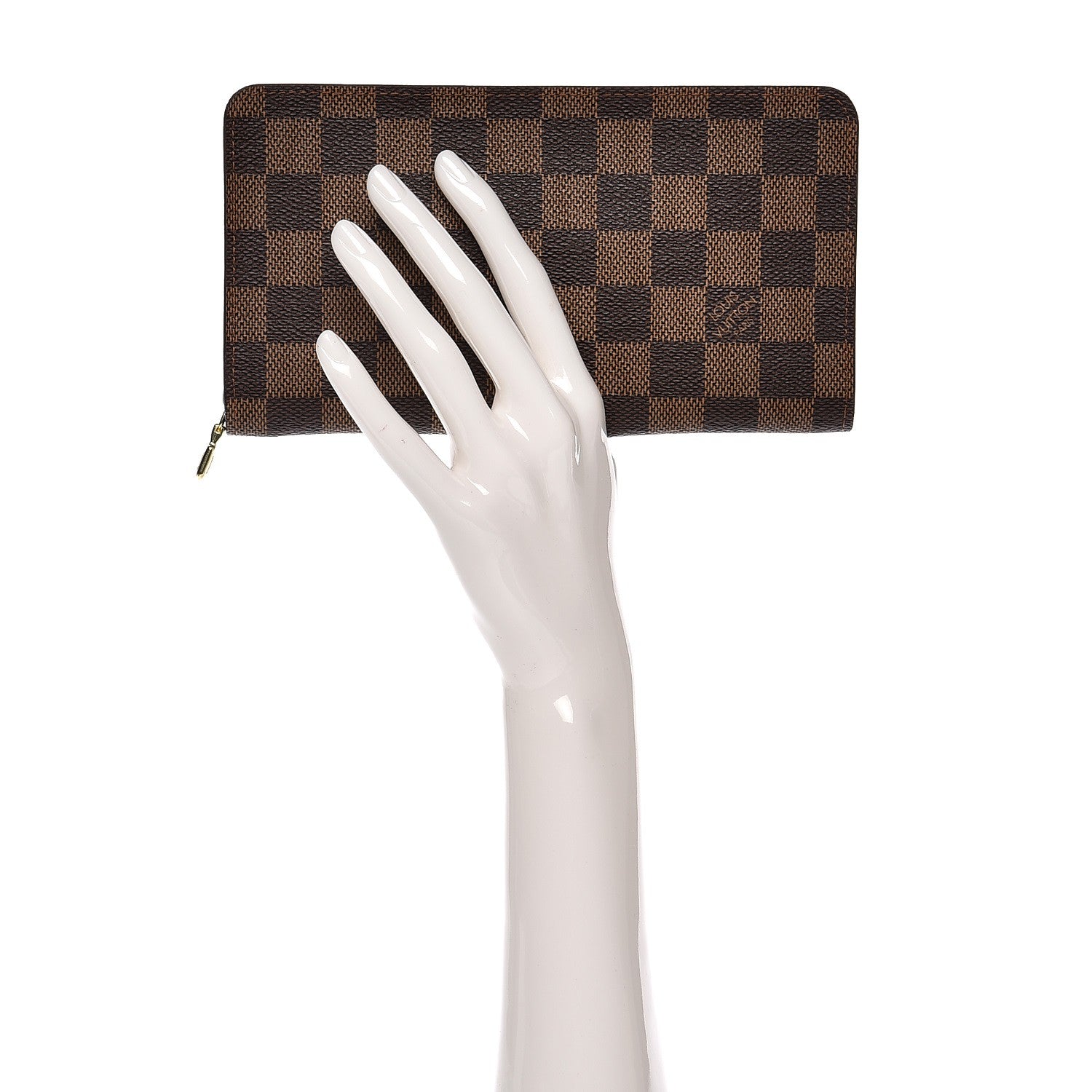 Louis Vuitton Damier Ebene Porte-Monnaie Zippy Wallet 2 of 8