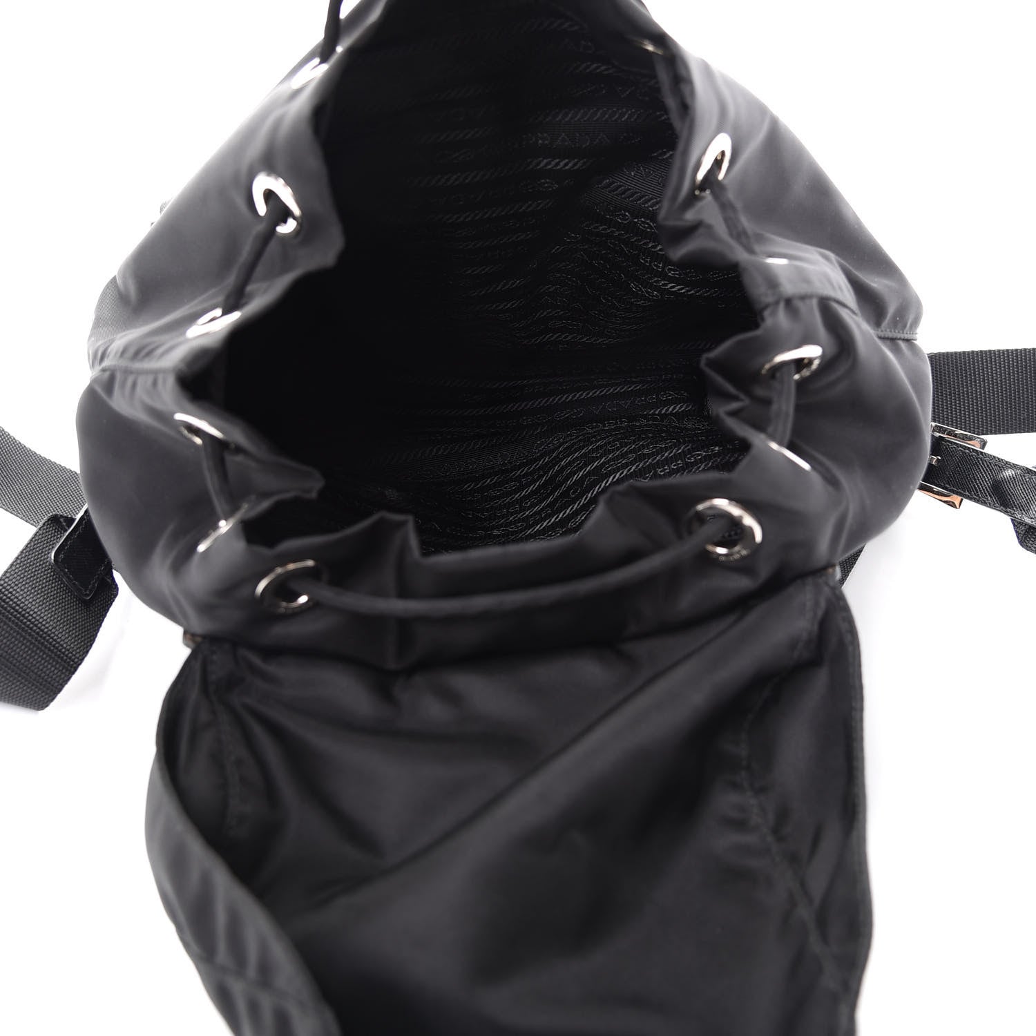 Prada Nylon Vela Small Backpack Black 4 of 8