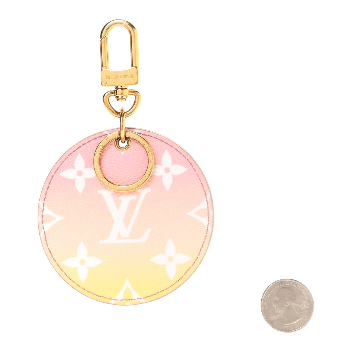 Louis Vuitton Monogram By The Pool Illustre Bag Charm Key Holder Light Pink 2 of 5