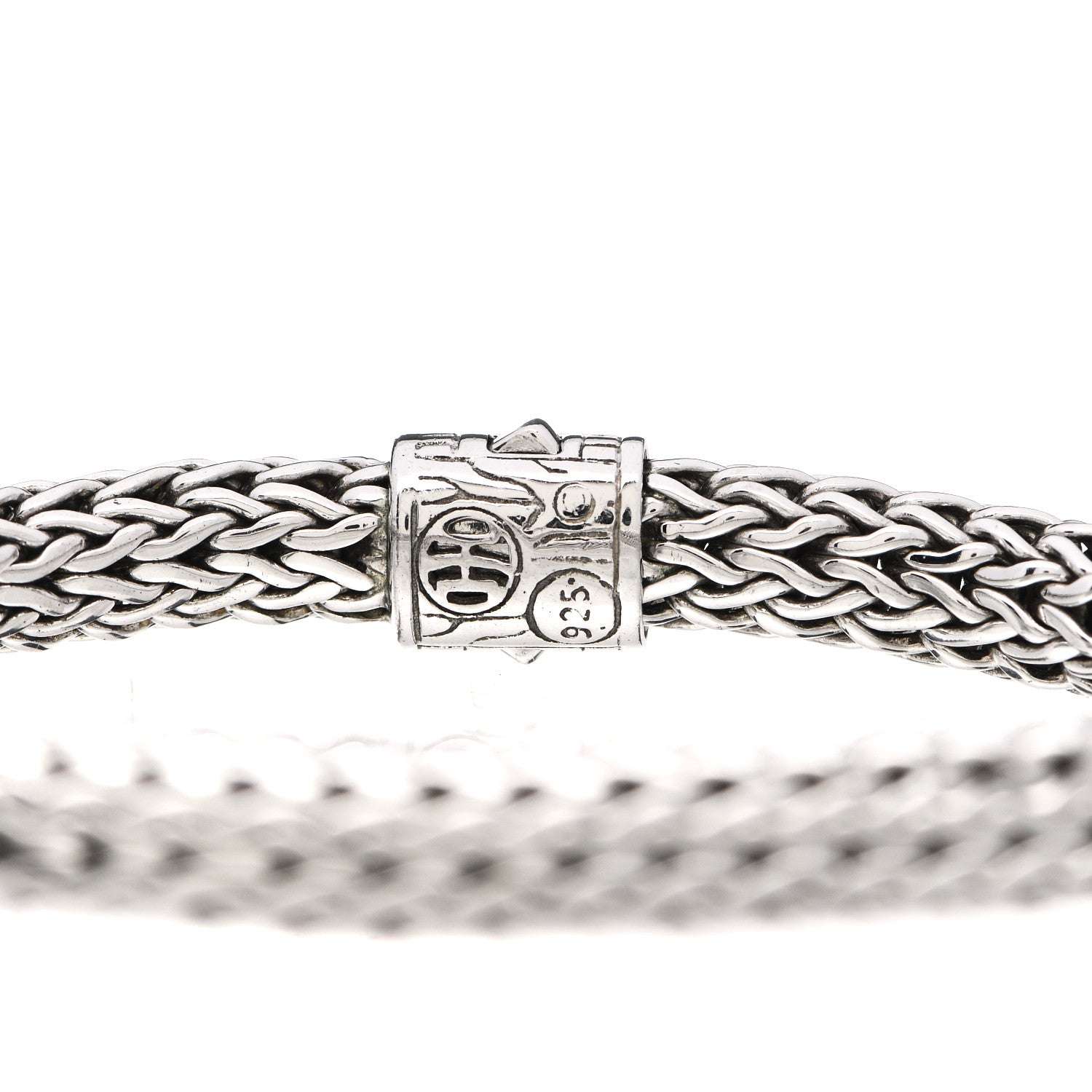 John Hardy Sterling Silver Blue Sapphire 6.5mm Classic Chain Bracelet 4 of 5