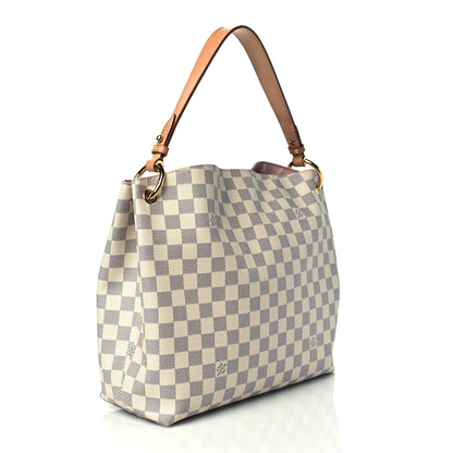 Louis Vuitton Damier Azur Graceful PM Rose Ballerine 3 of 9