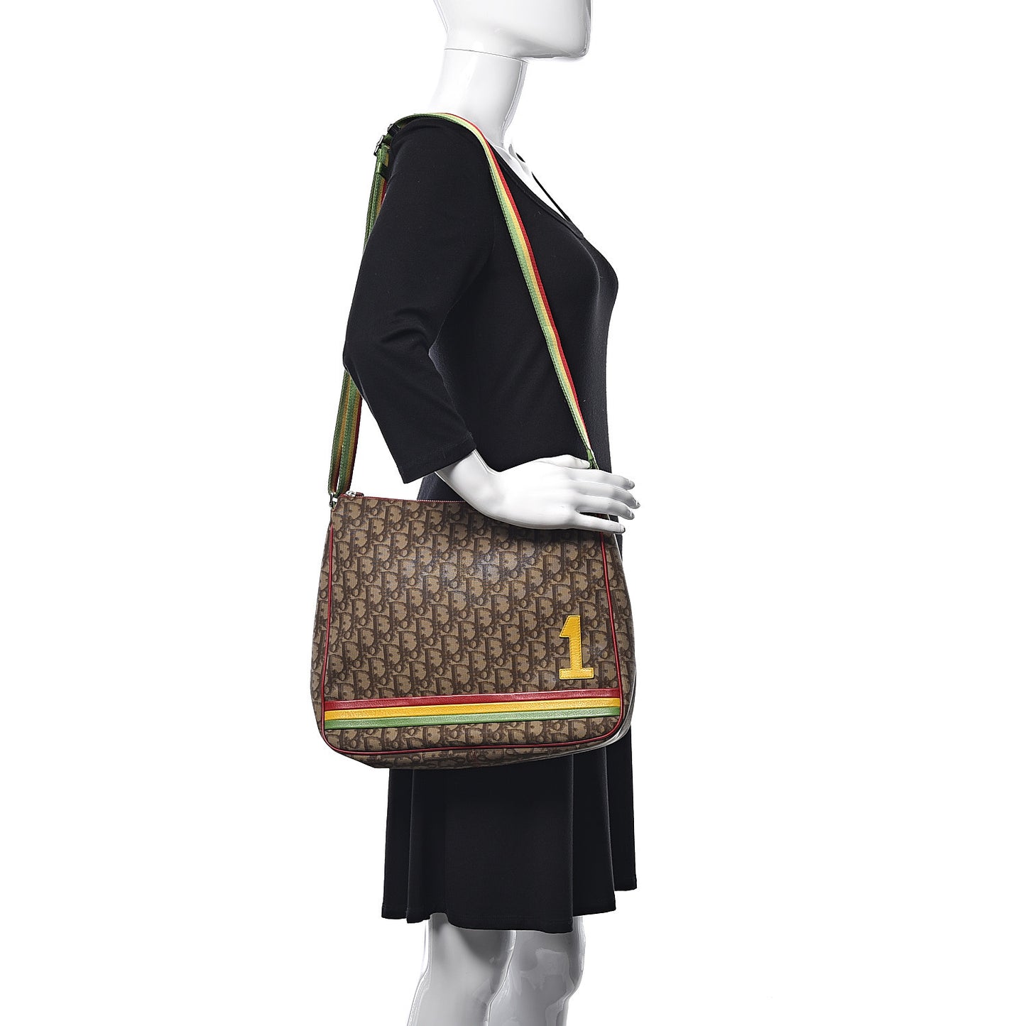 Monogram Rasta Messenger Bag Beige