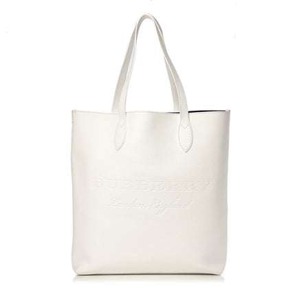 Burberry Grainy Calfskin Remington Tote Chalk White 1 of 7