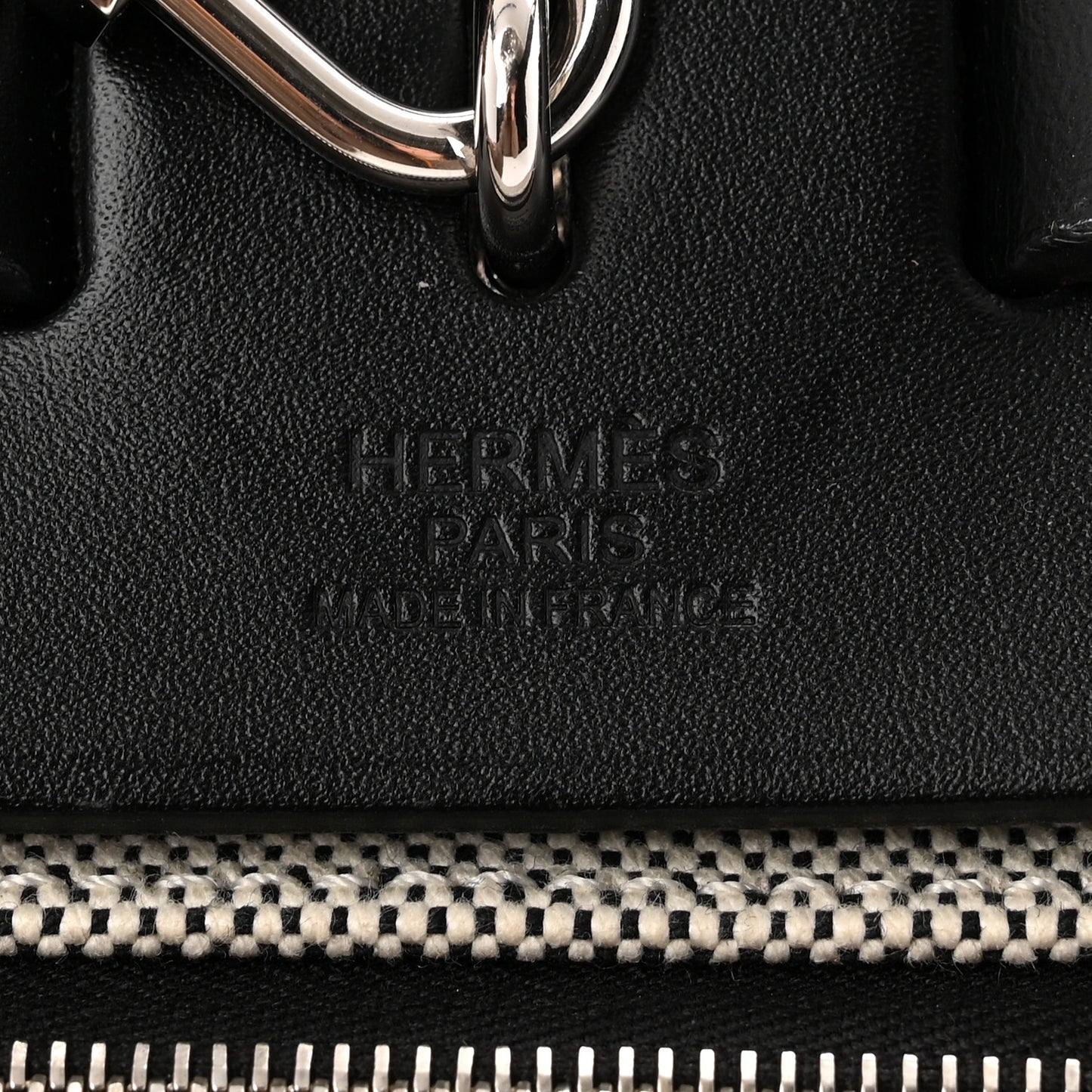 Toile H Berline Vache Hunter Herbag Zip PM 31 Black Ecru