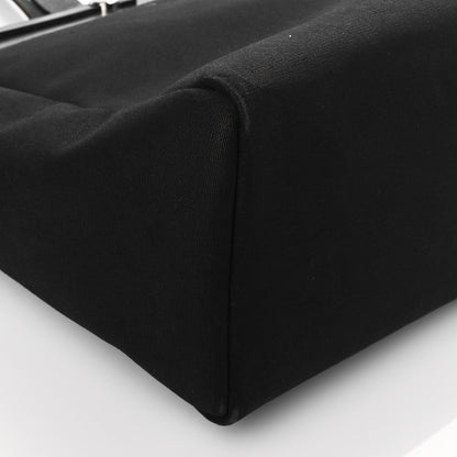 Hermes Toile Vache Hunter Herbag Cabas MM Black 9 of 13