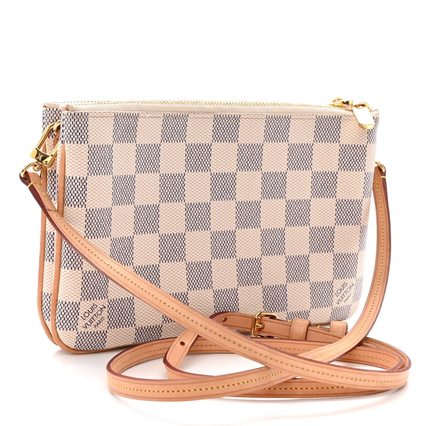 Damier Azur Double Zip Pochette
